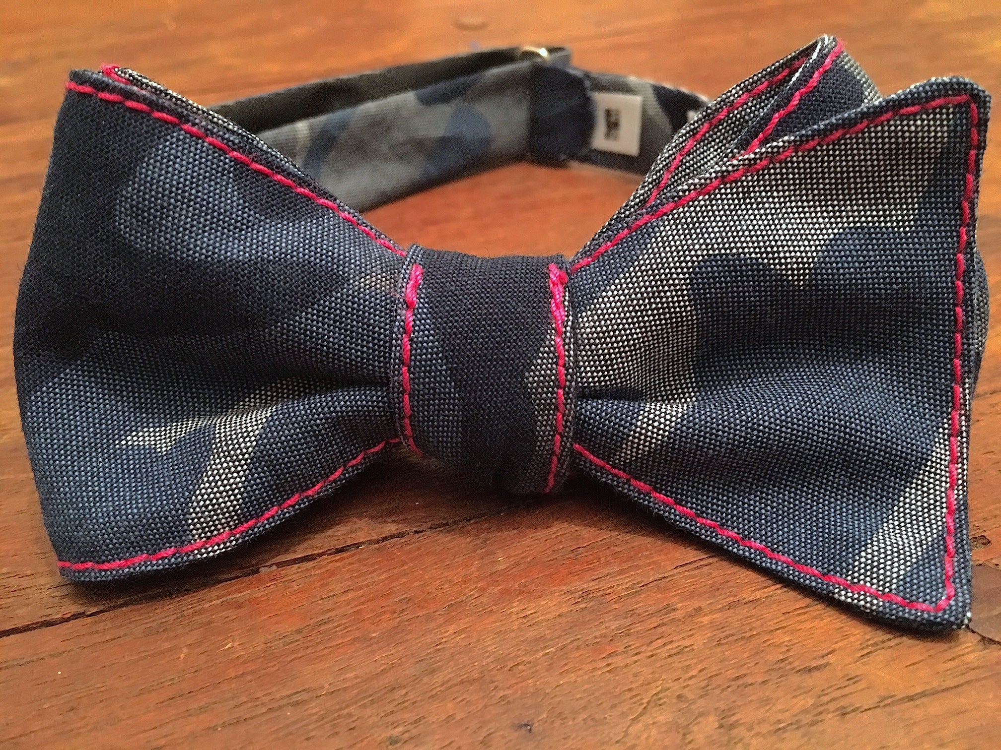 Blue Camouflage Bow Tie